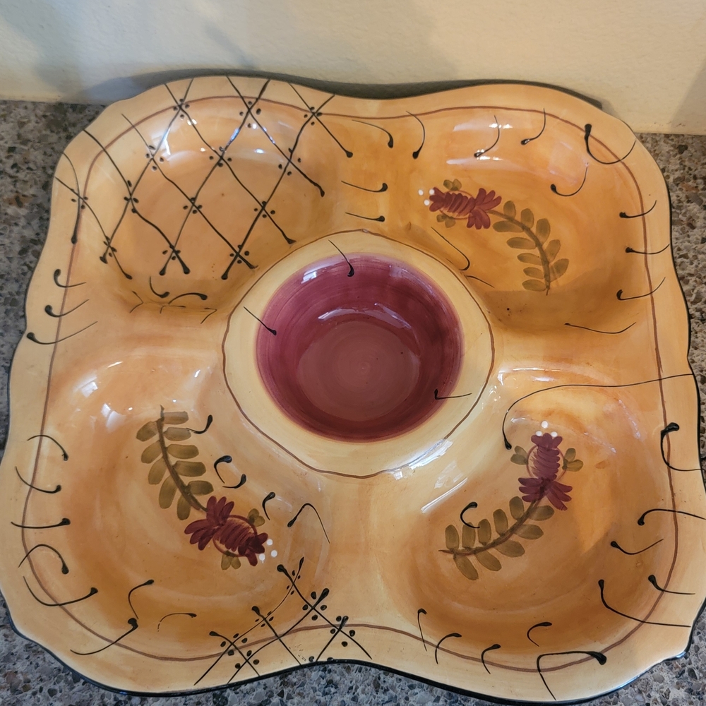 Romance By Nanette Vercher- Ambiance Divided Serving Dish